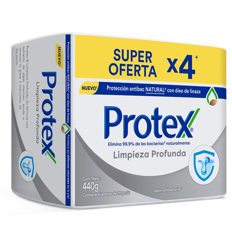 Imagen de Jabón protex limpieza profunda 4 unidades