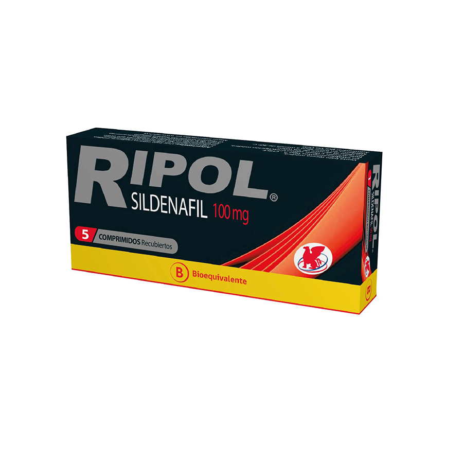 Imagen para  RIPOL 100mg LABORATORIOS CHILE x 5 Comprimidos Recubiertos                                                                      de Pharmacys