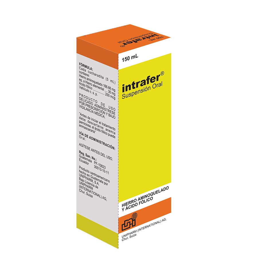 Imagen de  INTRAFER 3000 mcg x 5000 mcg UNIPHARM Suspensión