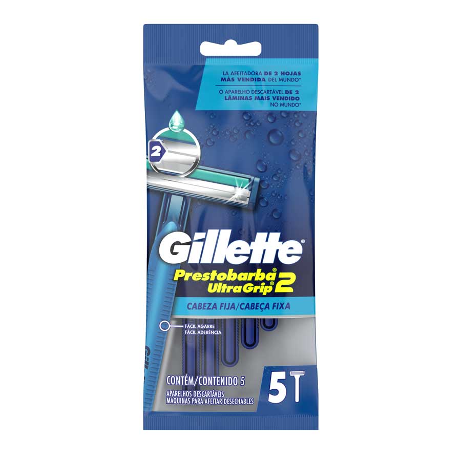 Imagen de Afeitadora desechable gillette ultra grip 5 unidades