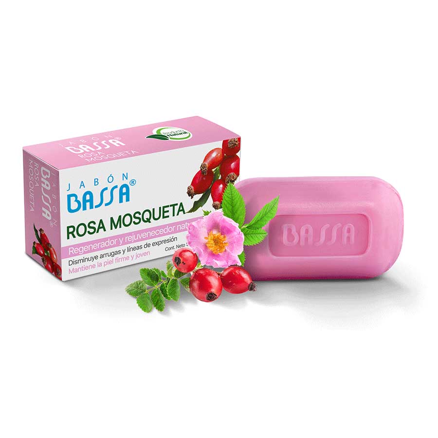 Imagen de Jabón en barra bassa rosa mosqueta 90 g
