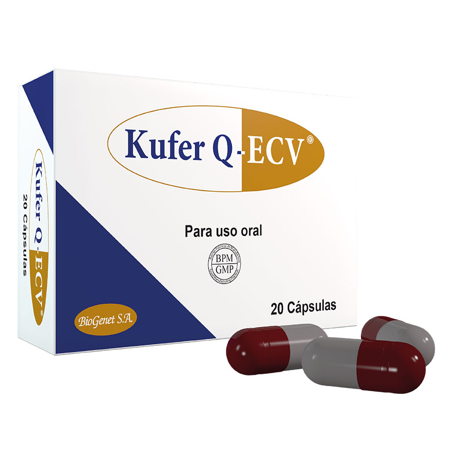 Imagen de  KUFER-Q 250 mg x 30 mg x 100 mg x 20 ECV Cápsulas