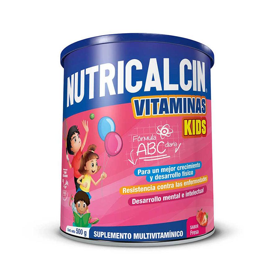 Imagen de  Complemento Nutricional NUTRICALCIN Vitamina Kids Fresa  Fresa en Polvo 500 g