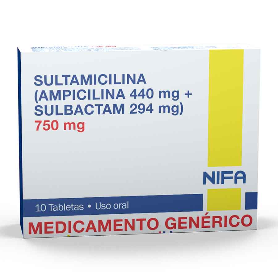 Imagen de  SULTAMICILINA 750 mg GARCOS x 10 Tableta