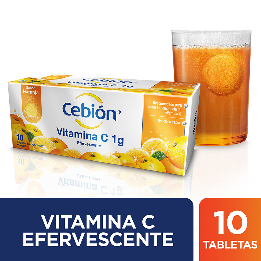 Imagen de Cebion naranja 1 g tableta efervescente x 10