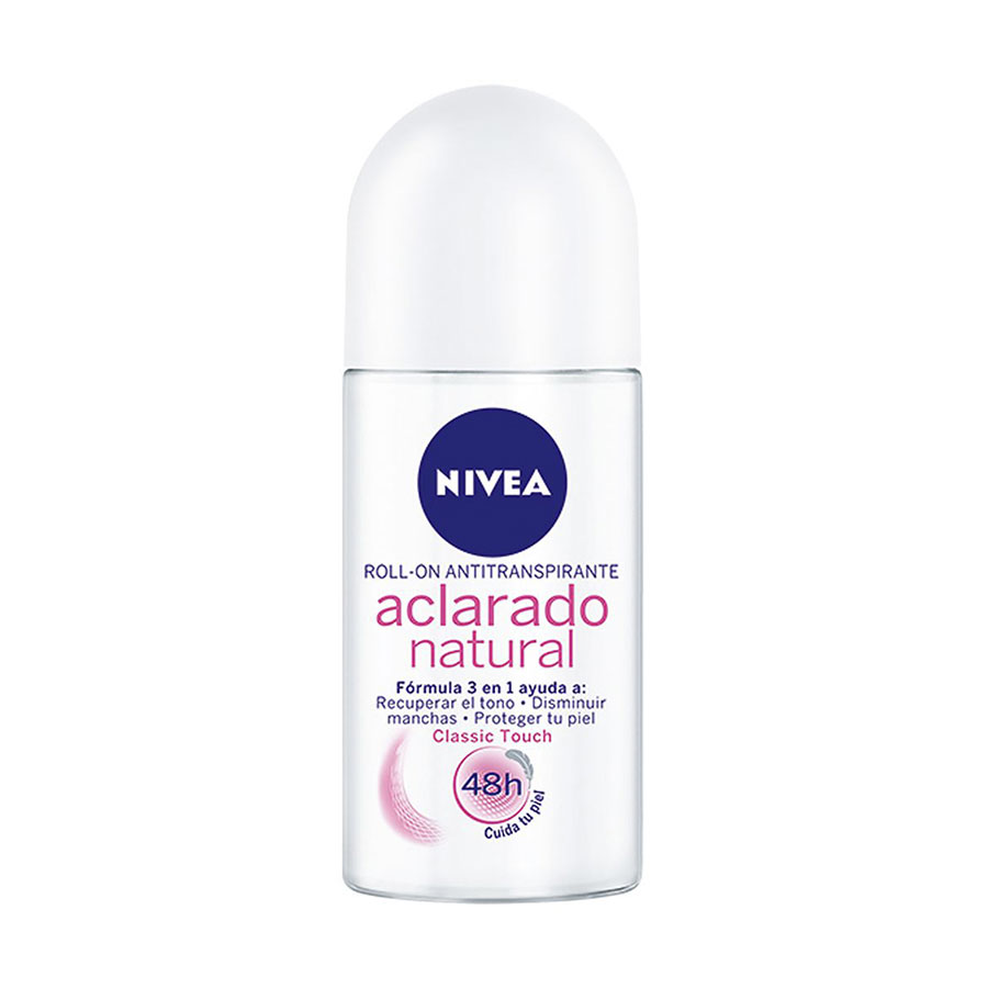 Imagen de Desodorante femenino nivea aclarado natural beauty roll-on 50 ml