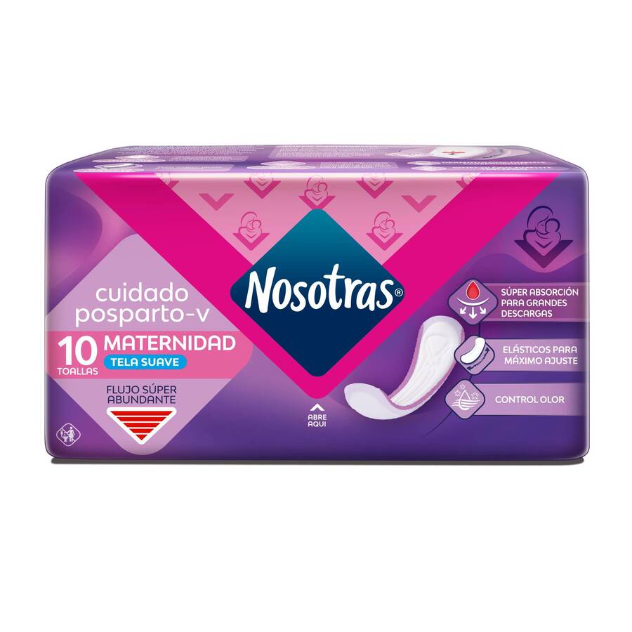 Imagen de Toalla sanitaria nosotras maternidad x 10 unds
