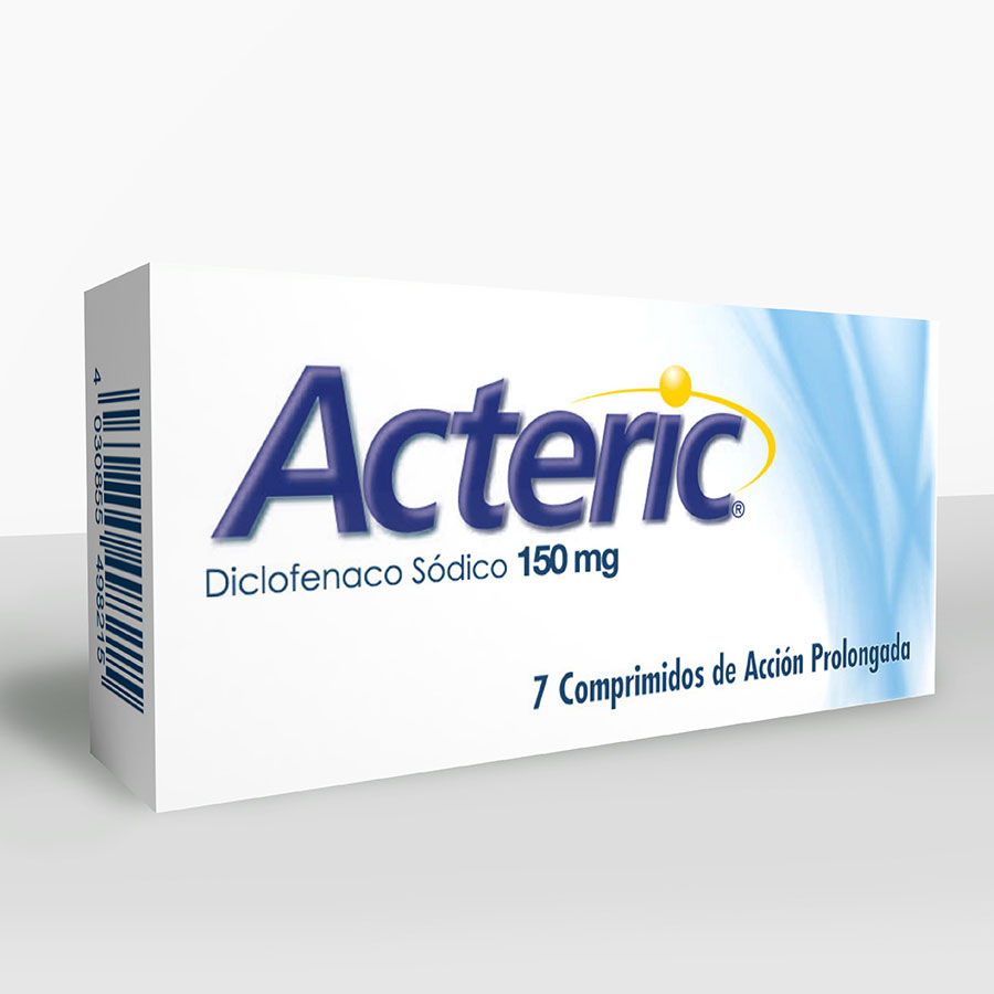 Imagen para  ACTERIC 150 mg NOVARTIS x 7 Comprimidos                                                                                         de Pharmacys