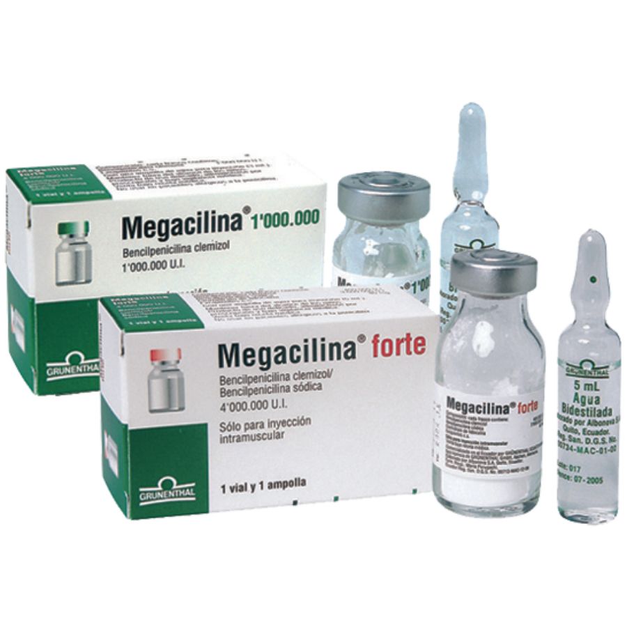 Imagen de Megacilina 1000000ui grunenthal solución inyectable