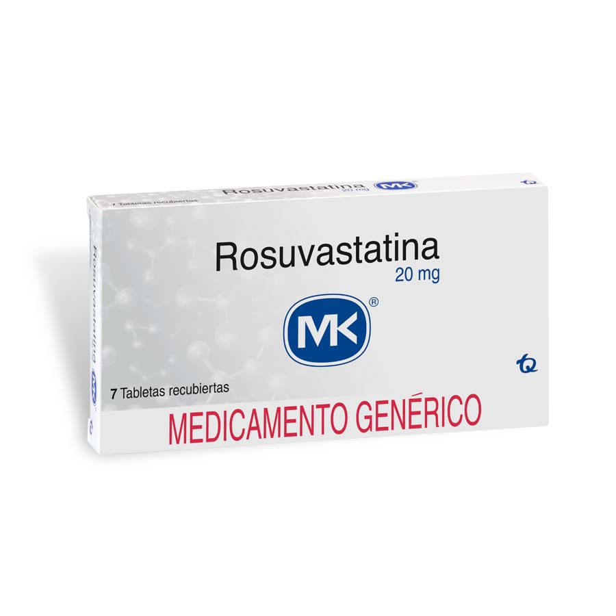 Imagen para Rosuvastatina 20mg tecnoquimicas - genericos tableta recubierta                                                                  de Pharmacys