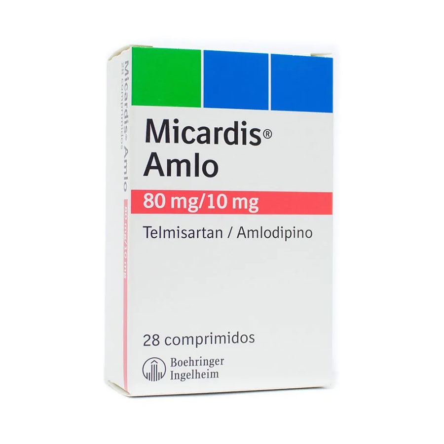 Imagen de  MICARDIS 80 mg x  10 mg BOEHRINGER INGELHEIM  x 28 Amlo Comprimidos