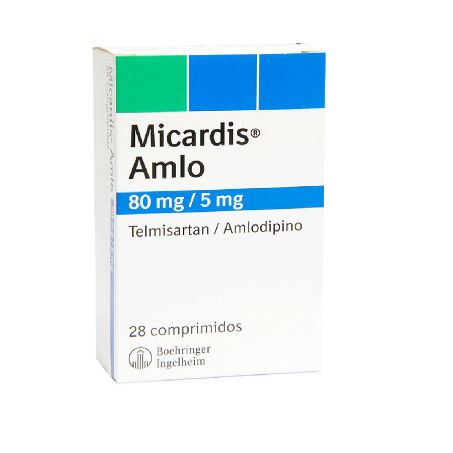 Imagen de  MICARDIS 80 mg x  5 mg BOEHRINGER INGELHEIM  x 28 Amlo Comprimidos