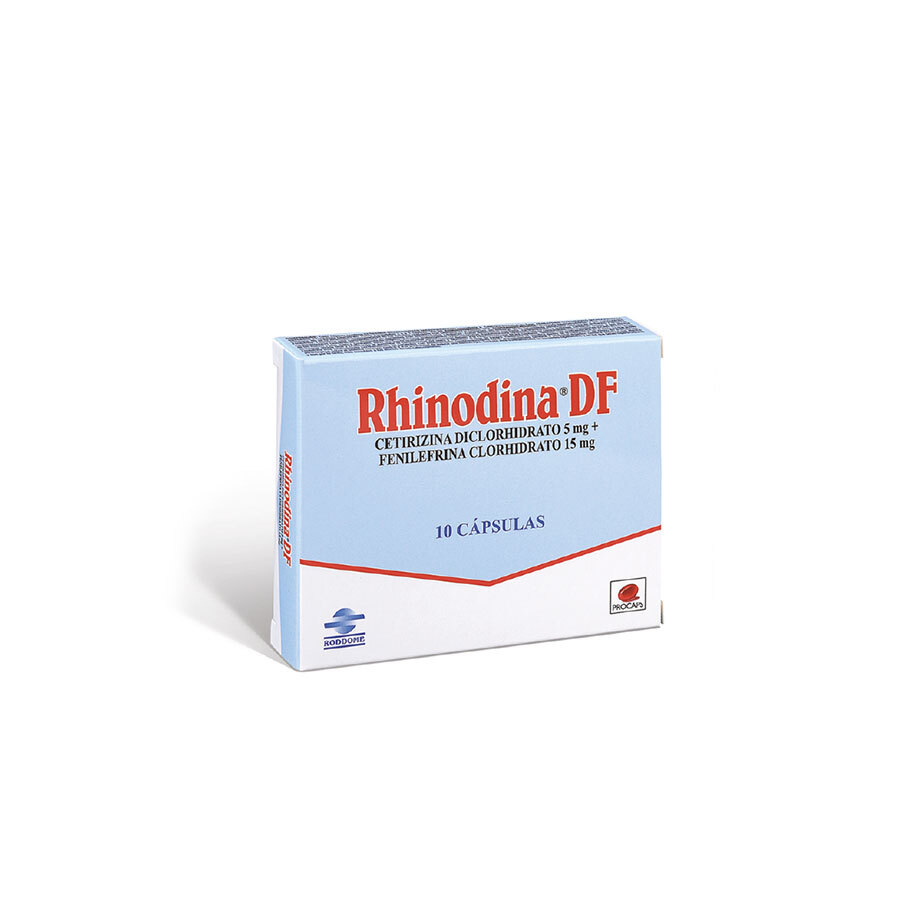 Imagen de  RHINODINA 5 mg x 15 mg RODDOME x 10 Cápsulas