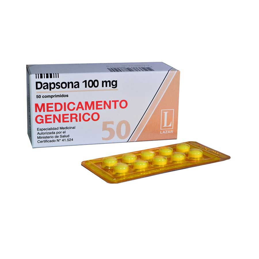 Imagen de Dapsona 100mg leterago - lazar tableta