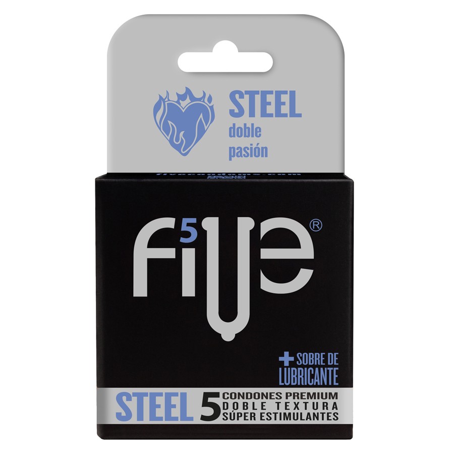 Imagen de Preservativo five steel 5 unidades