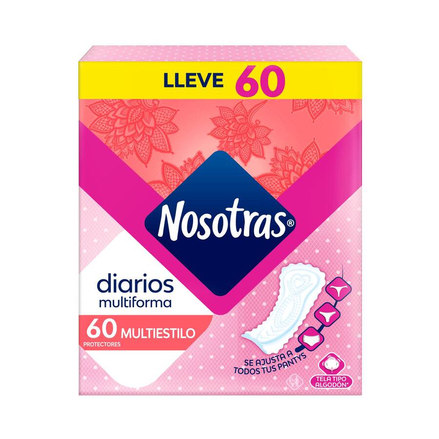 Imagen de Protectores Diarios Nosotras Multiestilo 60 Unds