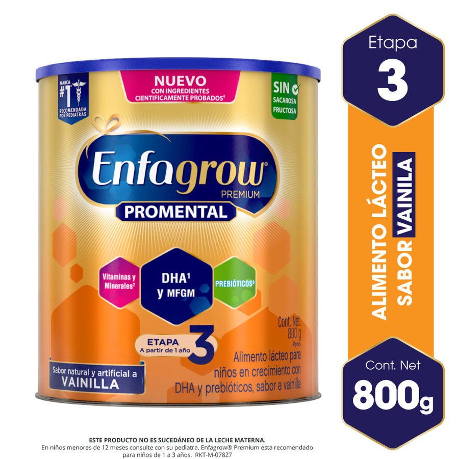 Imagen de Fórmula Infantil Enfagrow Premium- Fórmula De Continuación- Etapa 3- Sabor Vainilla Lata De 800g