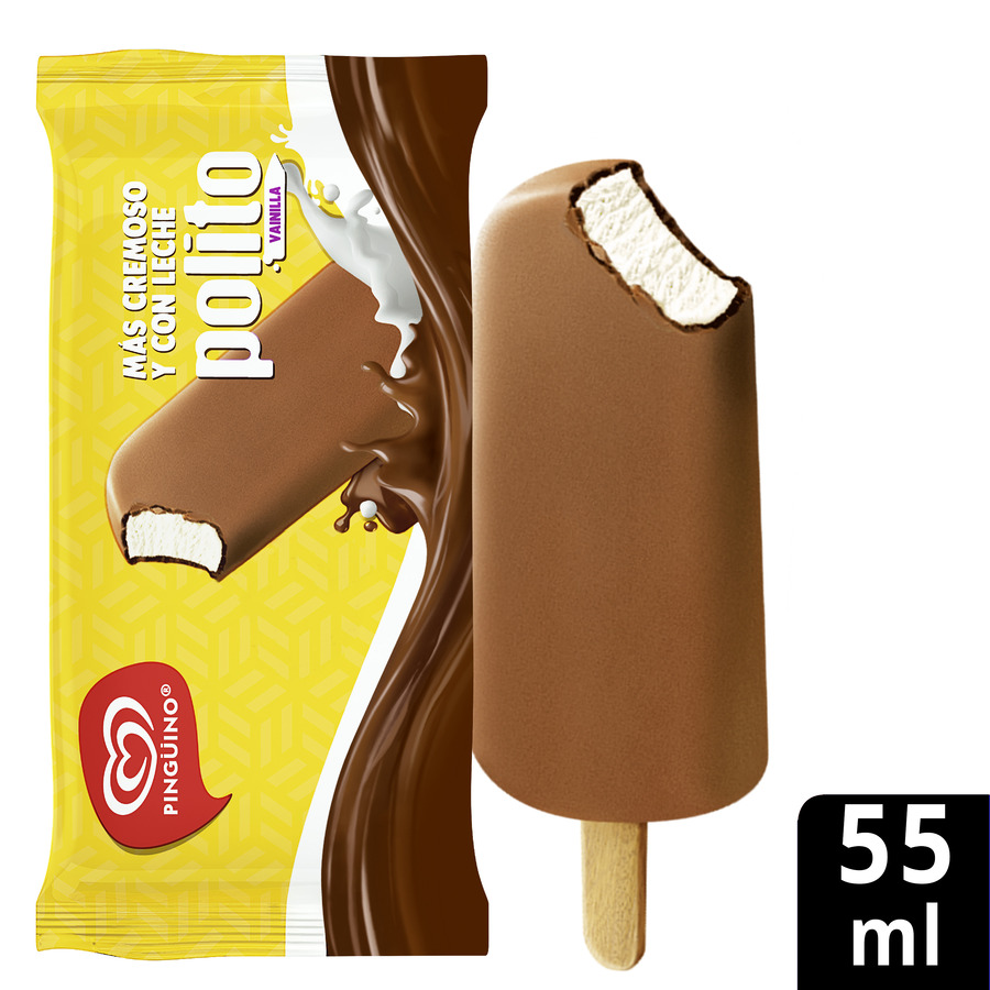 Imagen de  Helado PINGÜINO Polito Vainilla 7900 55ml x 75