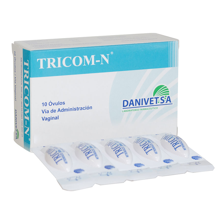Imagen de  TRICOM-N 500 mg x 20 mg DANIVET x 10 Óvulos