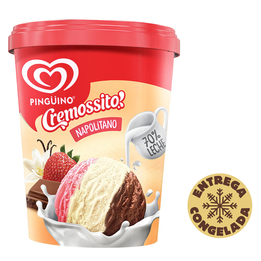 Imagen de  PINGÜINO Helado Cremossito Napolitano 900 ML 80240