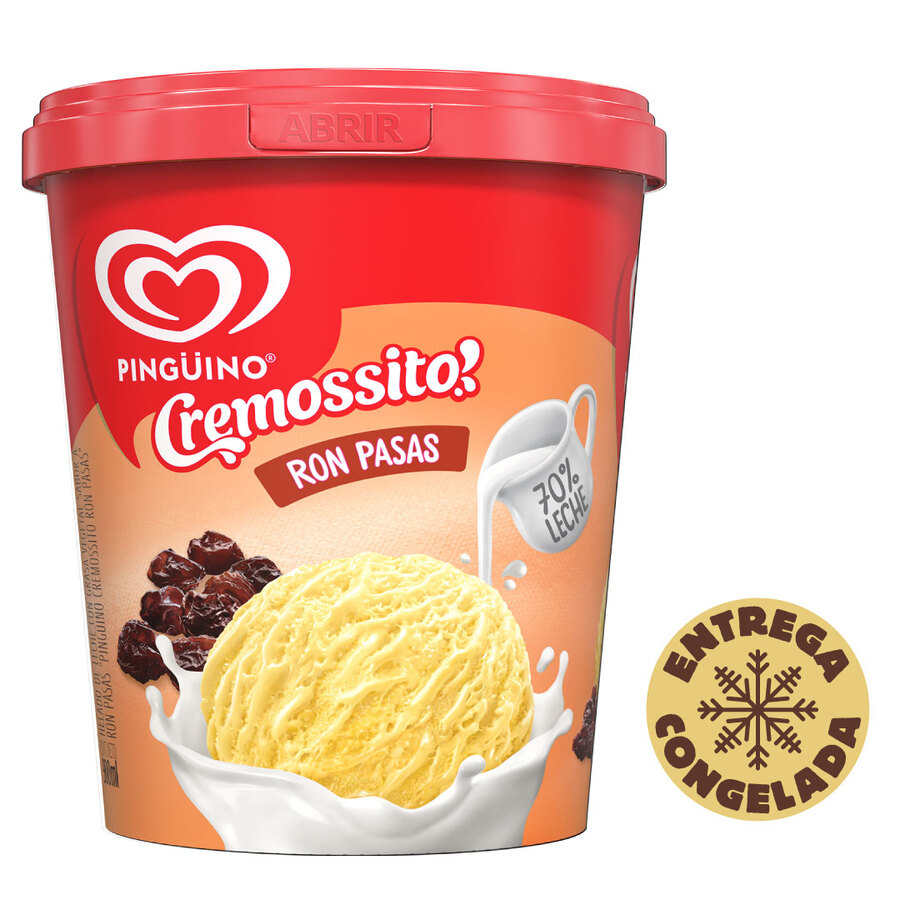 Imagen de  PINGÜINO Helado Cremossito Ron Pasas 900 ML 80242