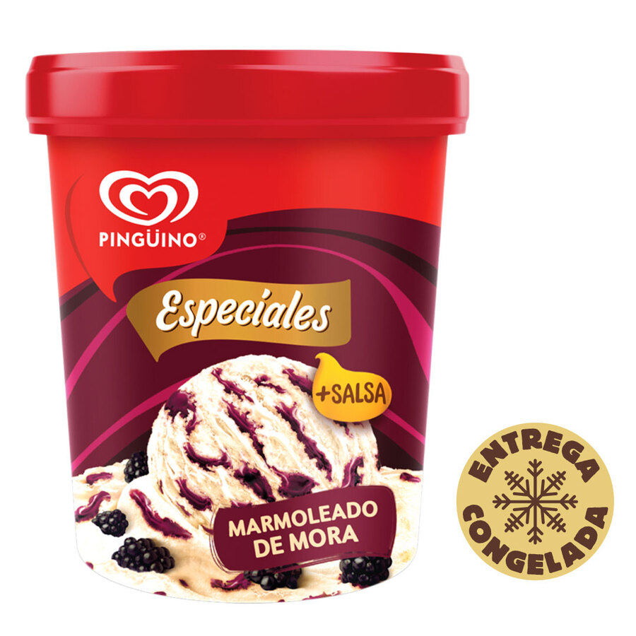 Imagen de Helado pingüino marmoleado mora 900 ml