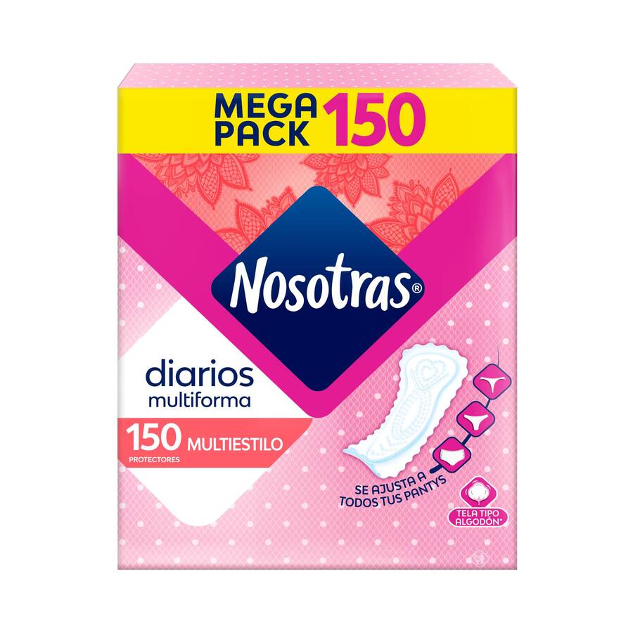 Imagen de Protectores diarios nosotras multiestilo x 150 unds