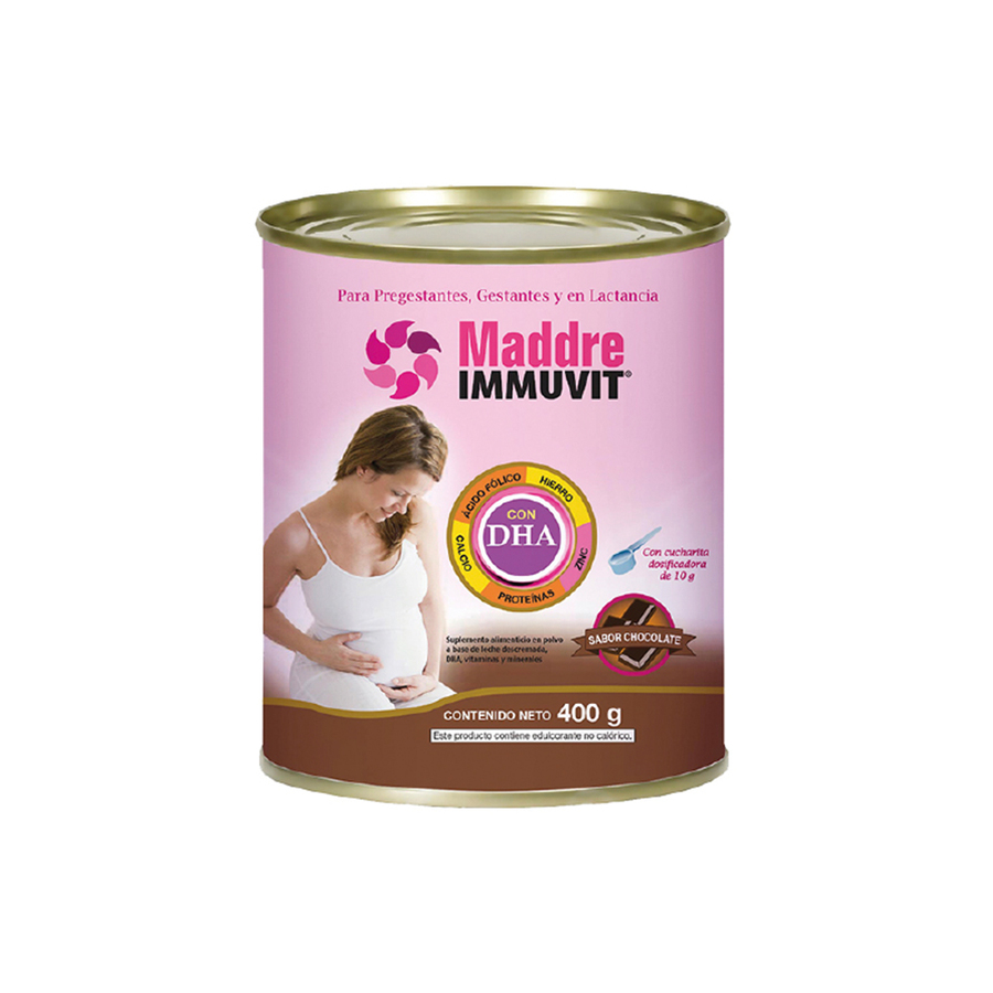 Imagen de Immuvit madre dha chocolate polvo 400gr