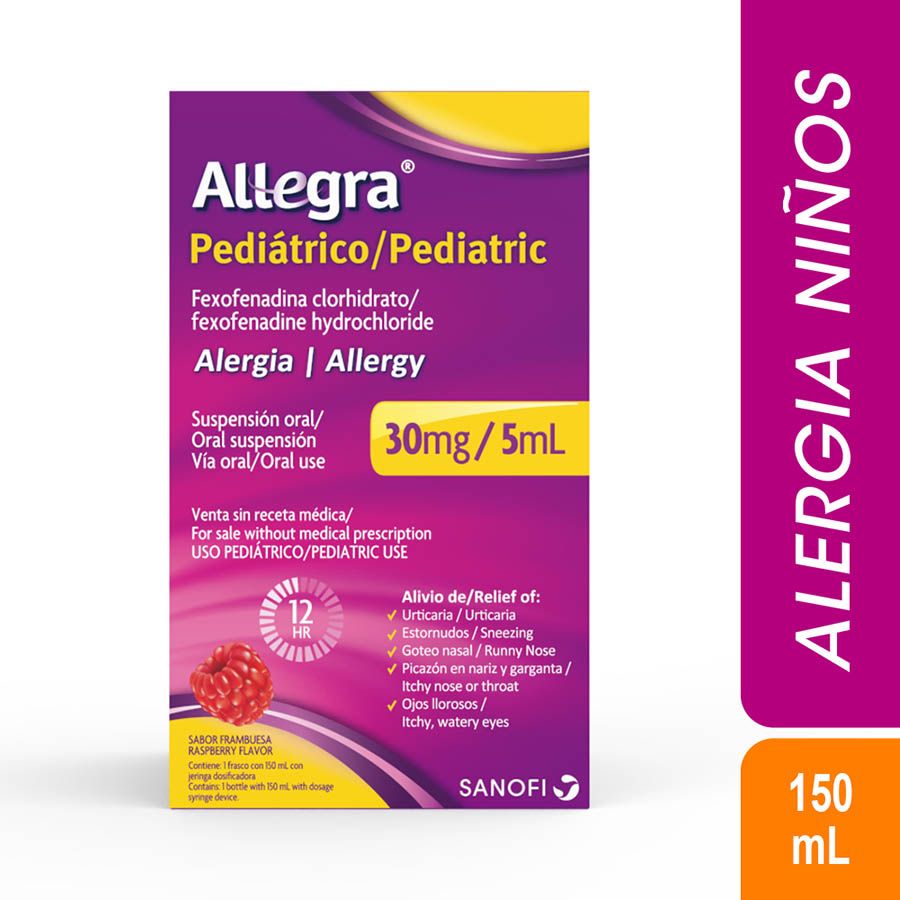 Imagen de Allegra pediátrico 30mg suspensión oral 150 ml