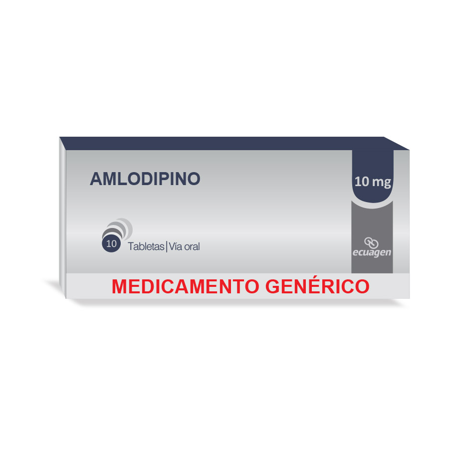 Imagen de  AMLODIPINO 10 mg ECUAGEN x 10 Tableta