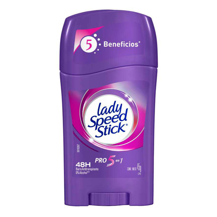 Imagen de  Desodorante Femenino LADY SPEED STICK 5 en 1 en Barra 81739 45 g