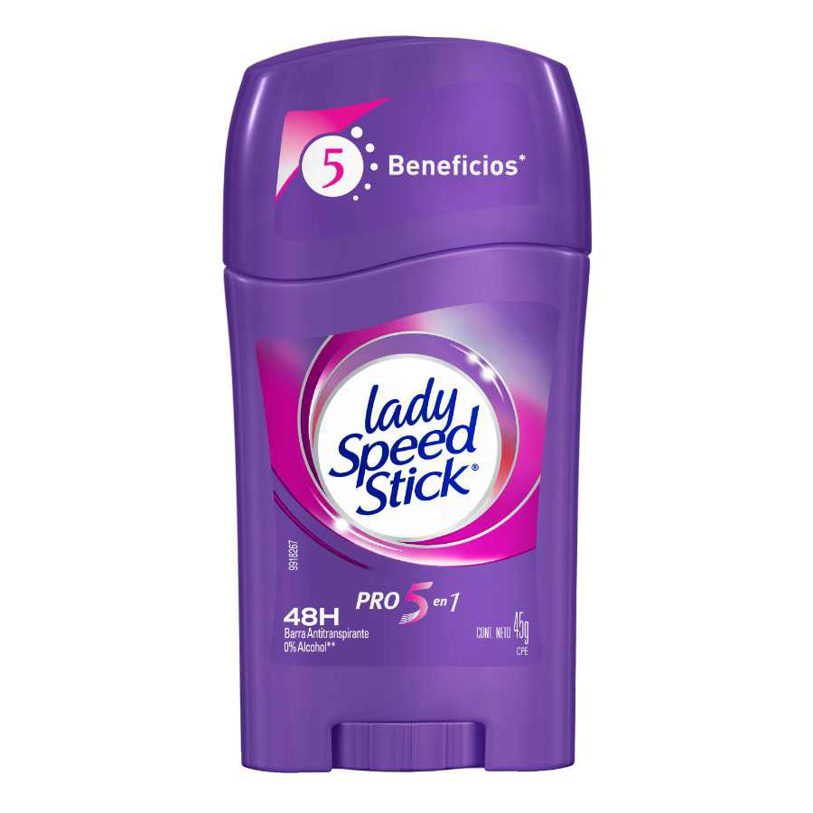Imagen de Desodorante femenino lady speed stick 5 en 1 en barra 45 g