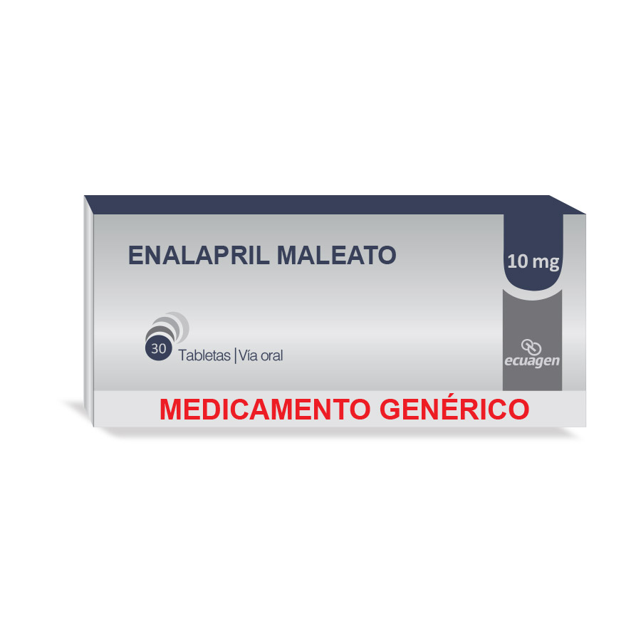 Imagen de  ENALAPRIL 10 mg ECUAGEN x 30 Tableta