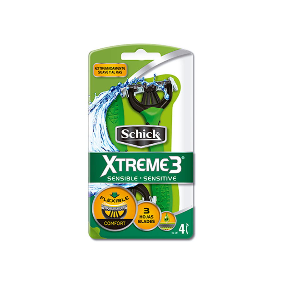 Imagen de  Afeitadora Desechable SCHICK Xtreme 3 Sensitive 81954 4 unidades