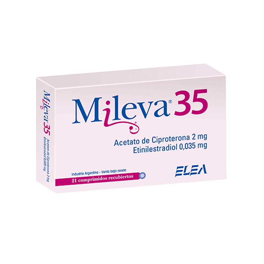 Imagen de  MILEVA-35 2 mg x 0.035 mg BERKANA Comprimido Recubierto