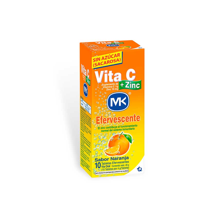Imagen de Vitamina c vita-c 1g x 10 mg tableta efervescente x 10