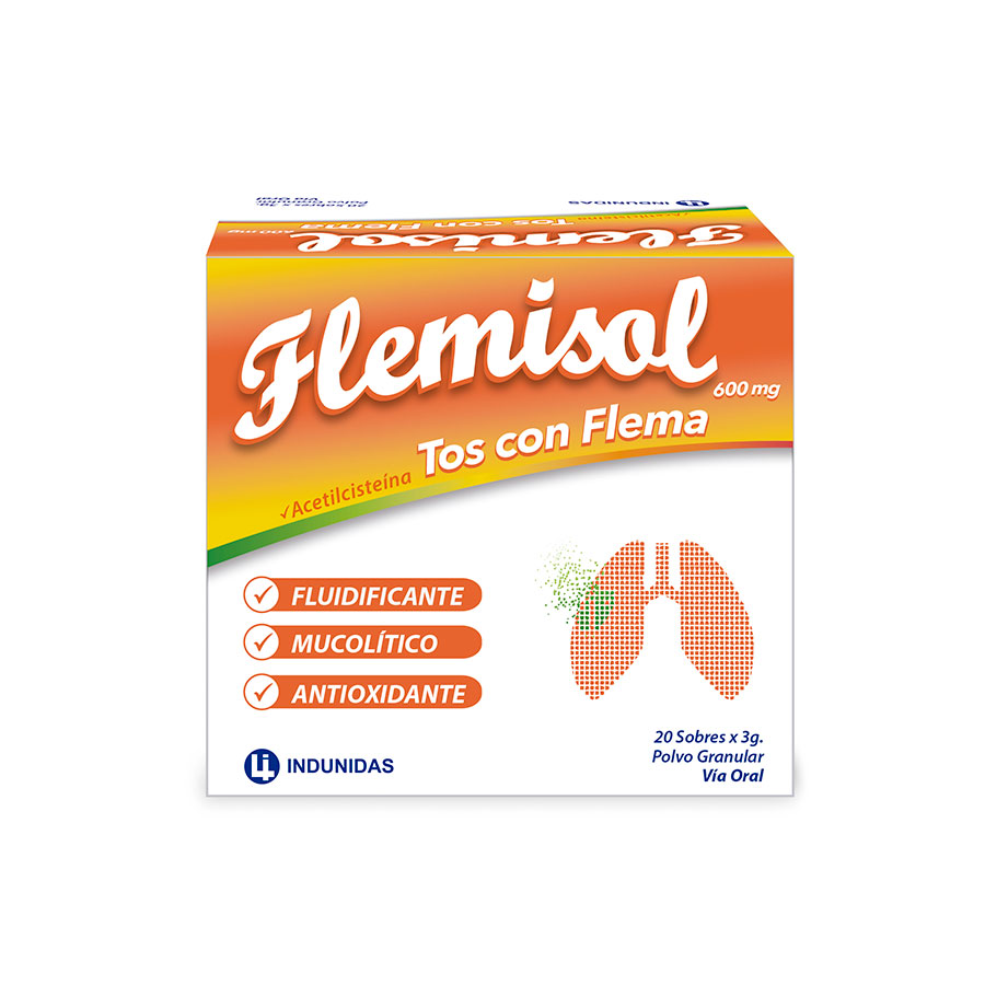 Imagen de  FLEMISOL 600 mg Polvo Granulado x 20