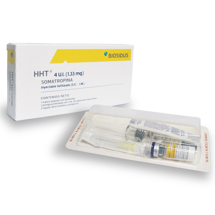 Imagen de Hht somatropina 4ui/1.33mg biosidus ampolla inyectable