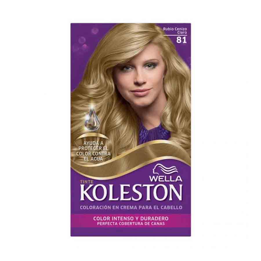 Imagen de Tinte koleston kit 81 rubio cenizo claro 120 ml