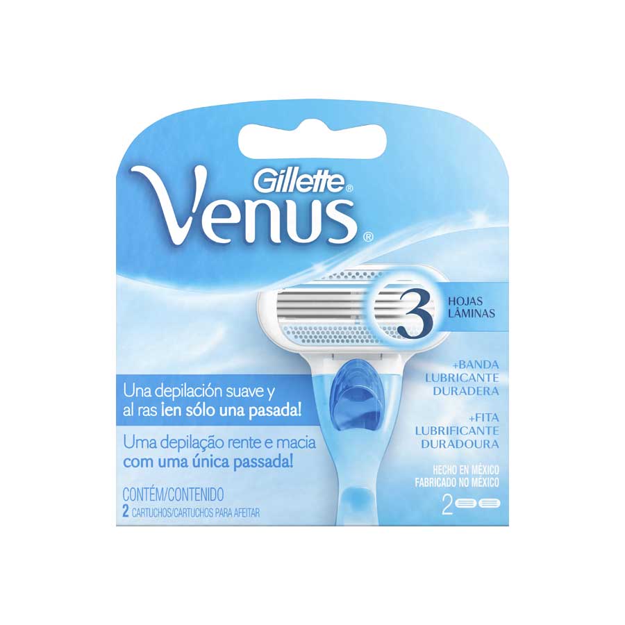 Imagen de Repuesto de afeitadora gillette venus suave estándar 2 unidades