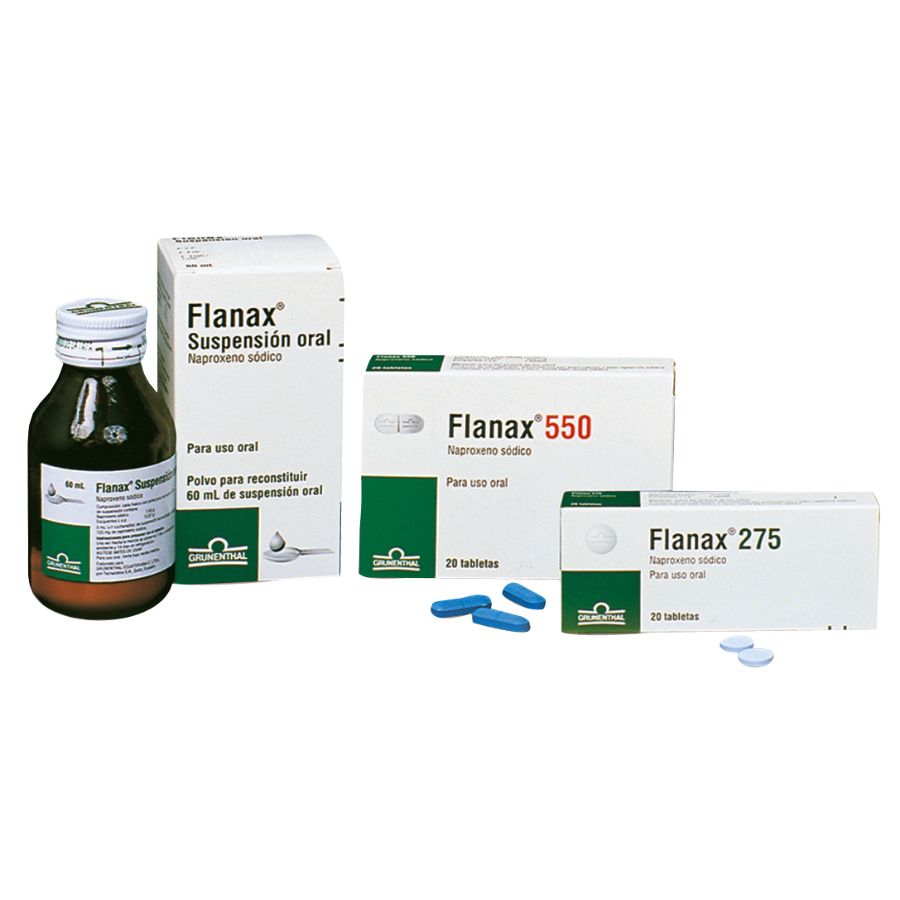 Imagen de  Antiinflamatorio FLANAX 275 mg Tableta x 20