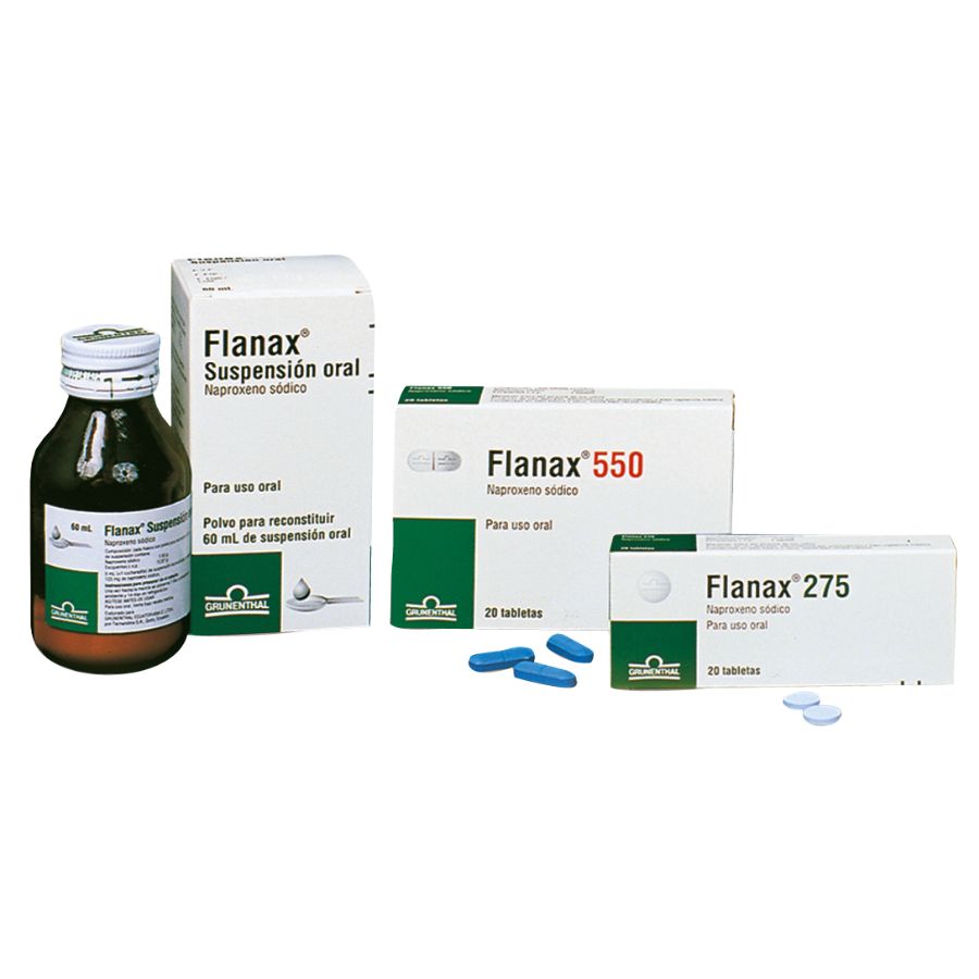 Imagen de Antiinflamatorio flanax 275 mg tableta x 20