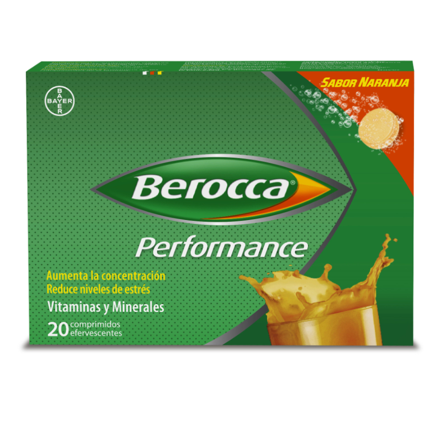 Imagen de  BEROCCA Performance Naranja x 20 comprimidos efervescentes