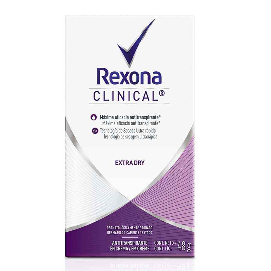 Imagen de Desodorante femenino rexona clinical extra dry en barra 48 g
