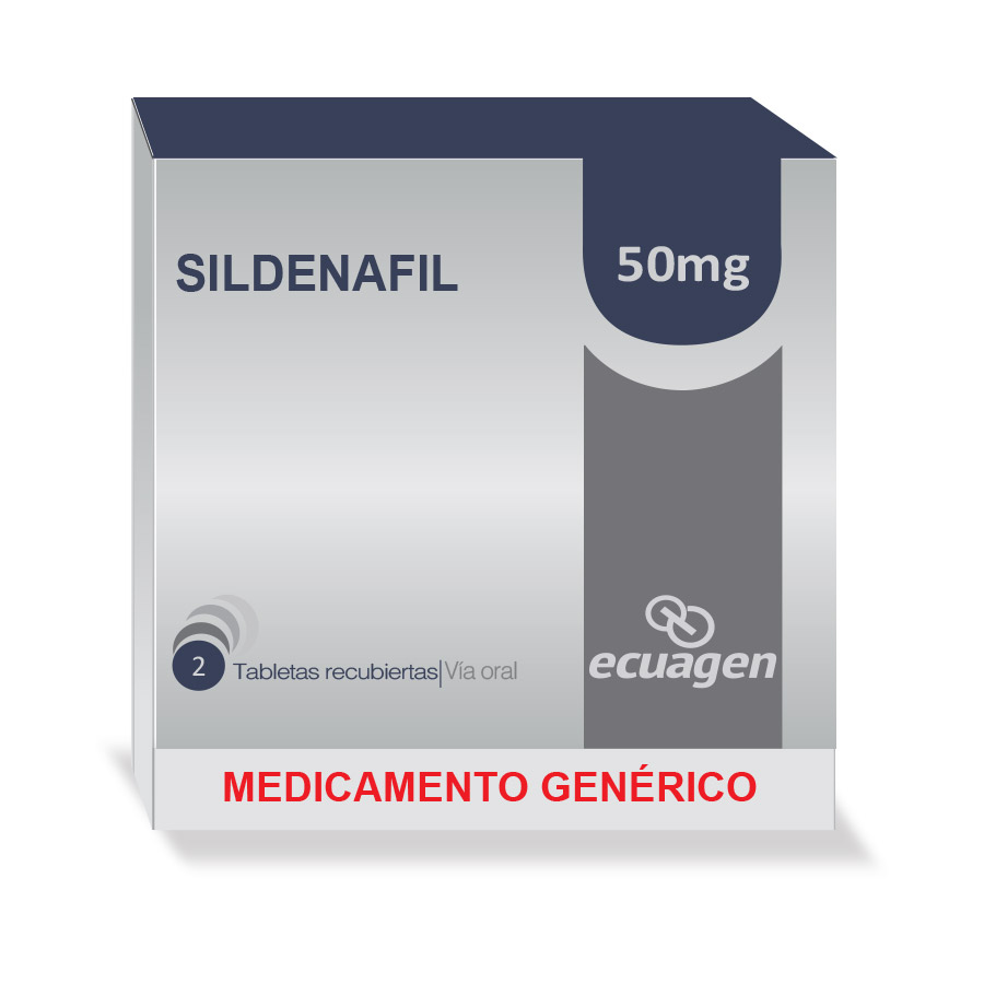 Imagen para  SILDENAFIL 50 mg ECUAGEN x 2 Tableta Recubierta                                                                                 de Pharmacys