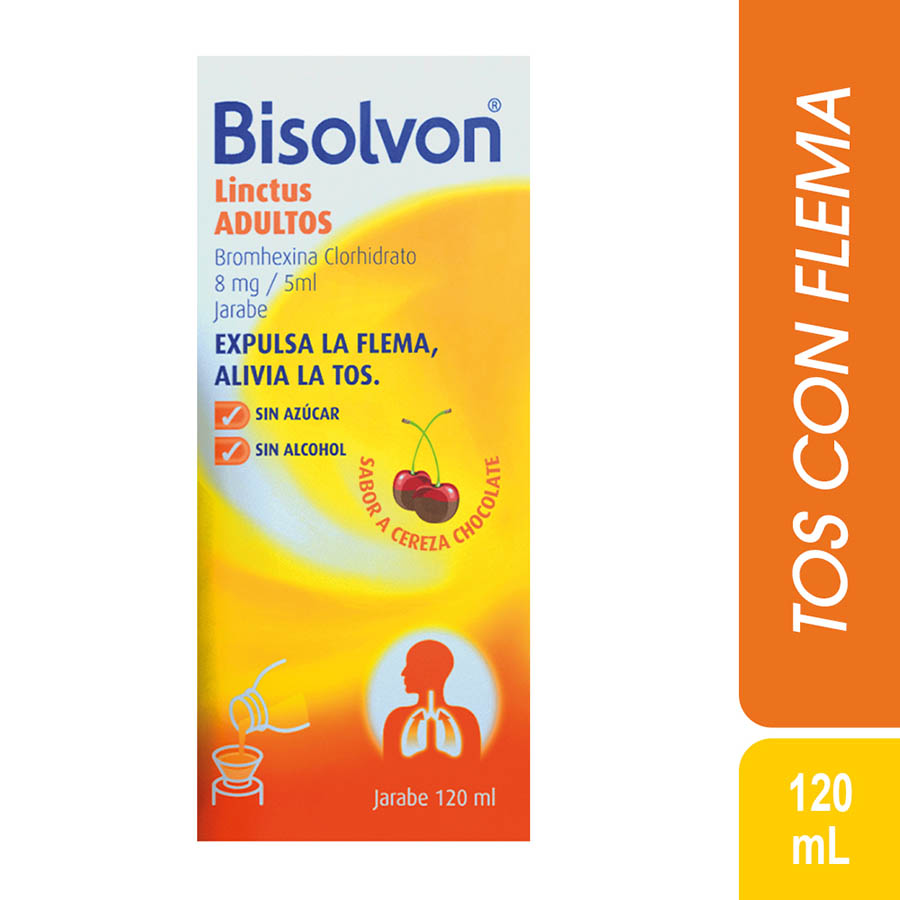 Imagen de Bisolvon linctus 192 mg jarabe 120 ml