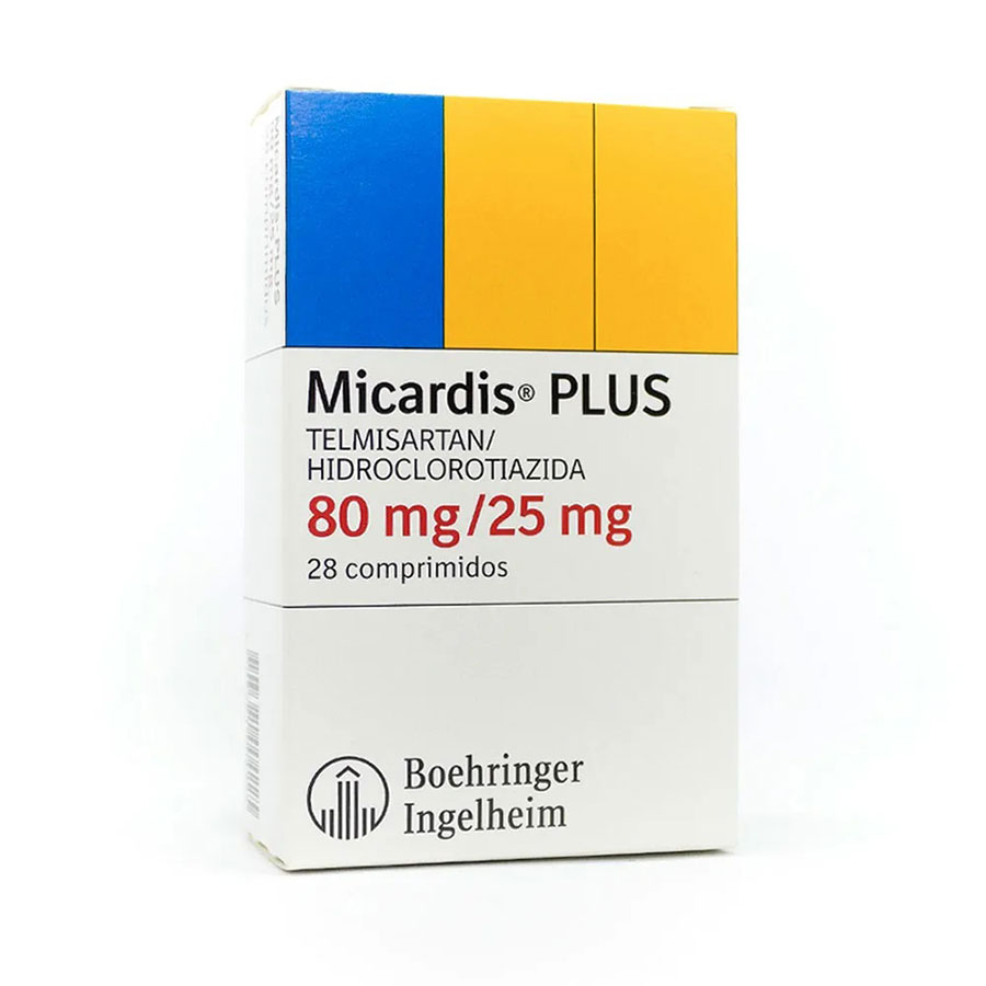 Imagen para  MICARDIS 80 mg x 25 mg BOEHRINGER INGELHEIM  x 28 Plus Comprimidos                                                              de Pharmacys