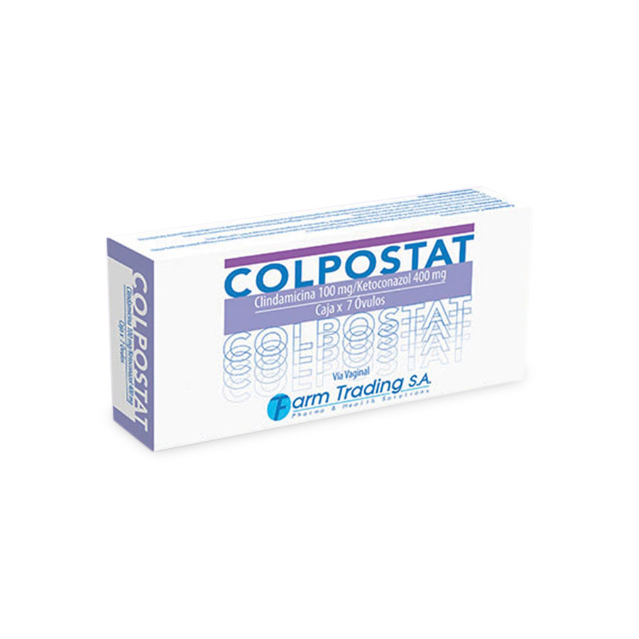 Imagen de  COLPOSTAT 100 mg x 400 mg FARMTRADING x 7 Óvulos