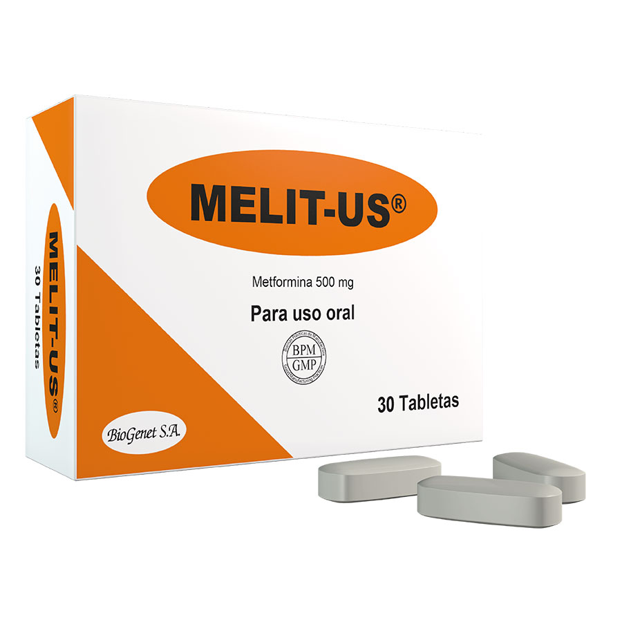 Imagen de  MELIT-US 500 mg x 50 mg x 30 Tableta