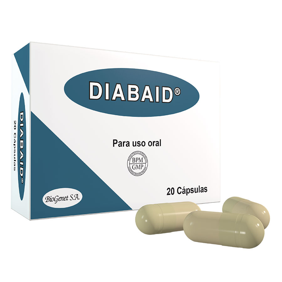 Imagen de  DIABAID 110 mg x 25 mg x 40 mg x 20 Cápsulas